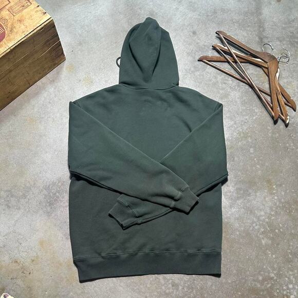 Vintage Y2K Old Navy Spellout Hoodie Mens XL Green White 2000s Basic Sweatshirt - Picture 2 of 4